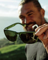 Jason Momoa Knoxville - Momoa Matte British Racing Green Sunglasses - Knoxville - So iLL - Electric